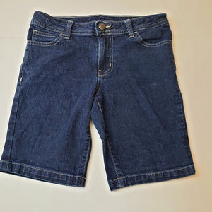 Faded Glory Girls Denim Jean Shorts Size 12 Blue